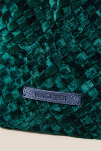 Naghedi NYC - Kyoto Clutch - Velvet Emerald