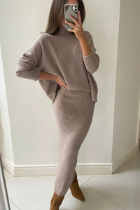 Charli - Alma Sweater + Pencil Skirt (SET) - Smoke - PRE - SALE