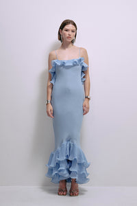 Delfi Collective - Delina Dress - Baby Blue  Collins St