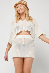 L*Space - Coast is Clear Skirt - Cream