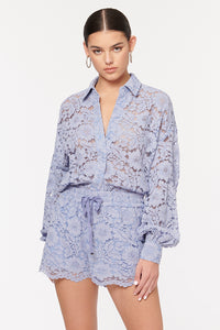 Cami NYC - Belkis Lace Top - Cornflower