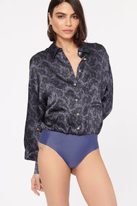 Cami NYC - Belkis Silk Charmeuse Bodysuit - Stamped Floral
