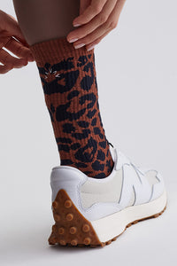 Varley - Rita Jacquard Animal Sock - Tort Leopard