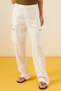 Monrow - Canvas Cargo Pants - Off White – Collins St